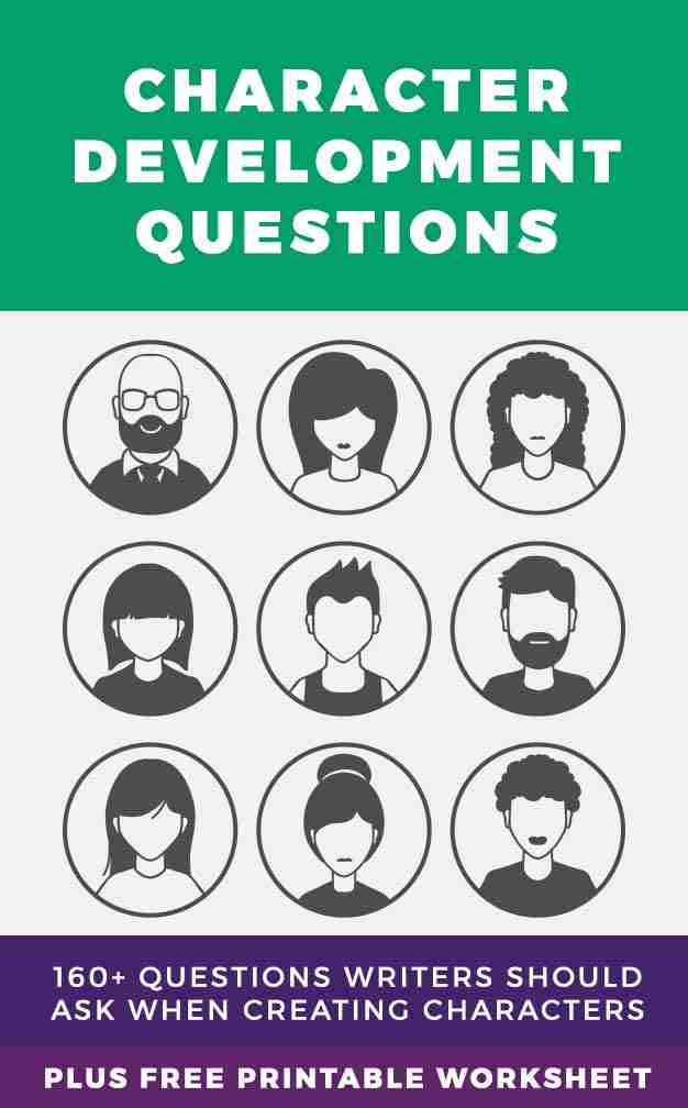 Character Development Questions &  Free Printable Worksheets
