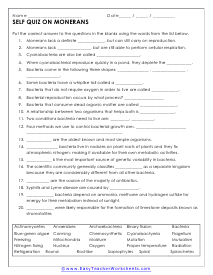 characteristics of living things worksheet