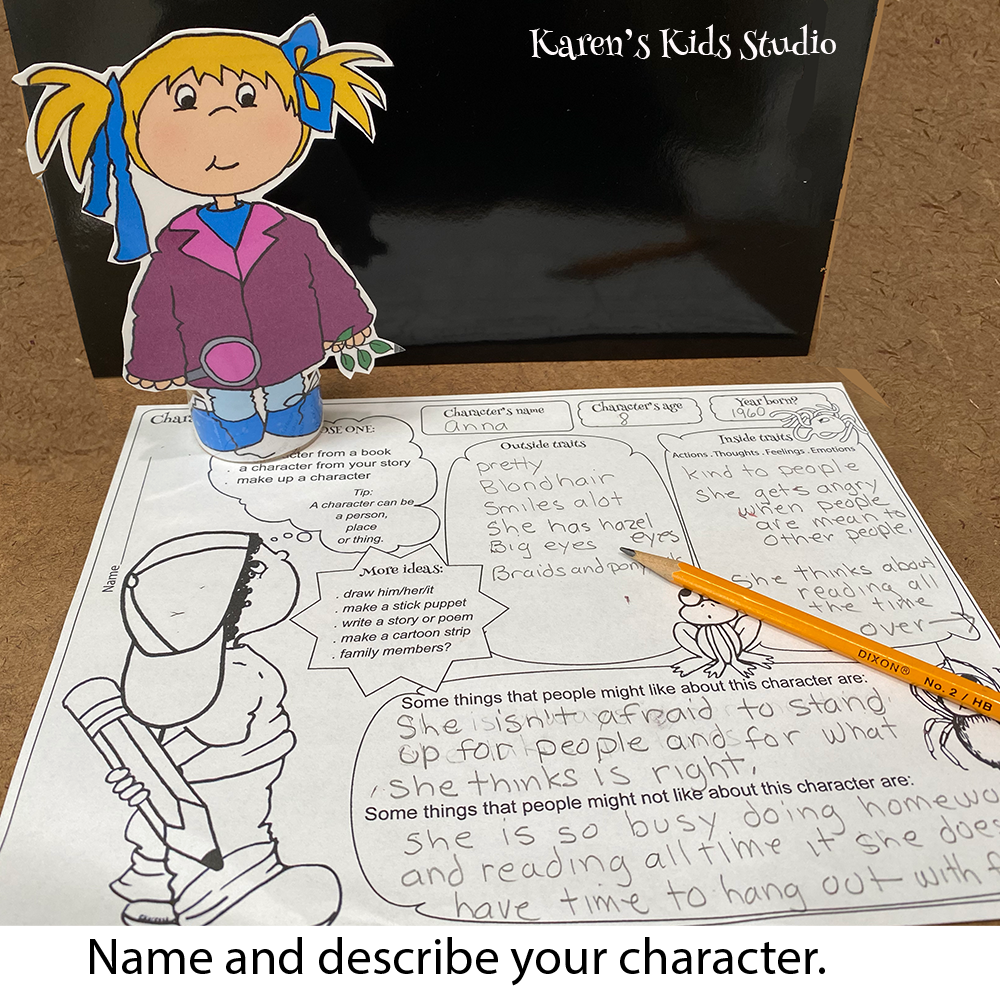Characterization Worksheet - Karens Kids Studio