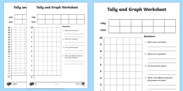 Tally and Graphing Worksheets Template | Twinkl - Twinkl