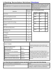 checkbook reconciliation practice worksheet