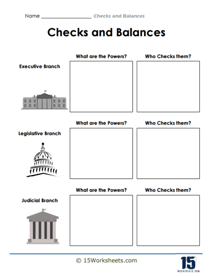 checks and balances worksheet answers