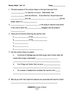 chemistry a study of matter worksheet answers