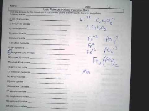 chemistry binary molecular formula worksheet