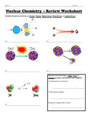 chemistry review worksheet answers