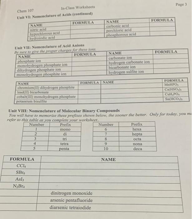 chemistry unit 6 worksheet 3