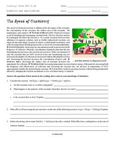 chemistry worksheet answers