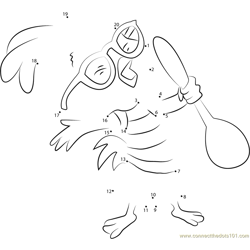Chicken Little Connect the Dots Worksheets Printable for Kids