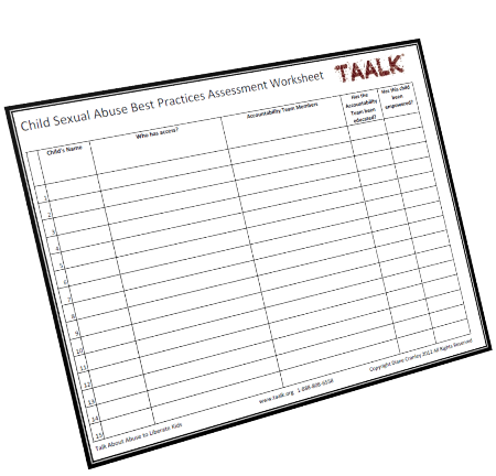 child abuse prevention worksheet