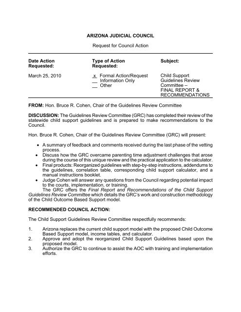 child support guidelines &   recommendations - Guideline Economics
