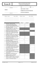 Form D Worksheet B - Fill Out, Sign Online and Download Printable ...