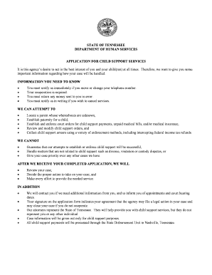 child support worksheet tennessee