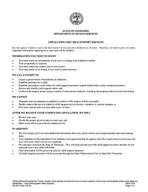child support worksheet tennessee