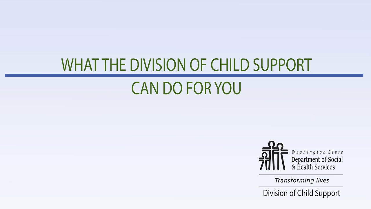 Filling out a Child Support Schedule Worksheet (Washington State ...