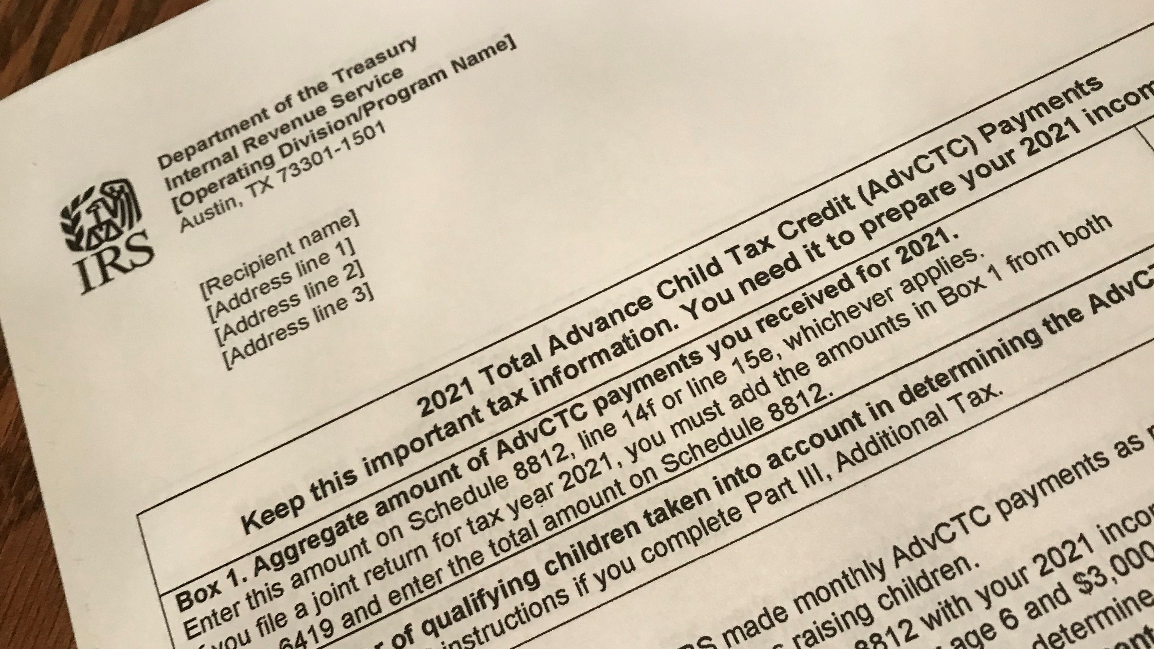 child tax credit worksheet