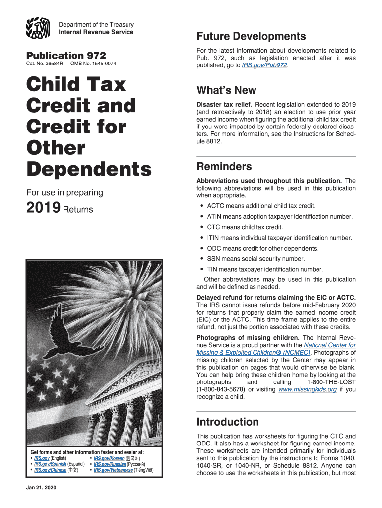 2019 child credit form: Fill out &  sign online | DocHub