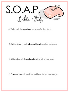 S.O.A.P. Bible Study by Homeschoolin Mama | TPT