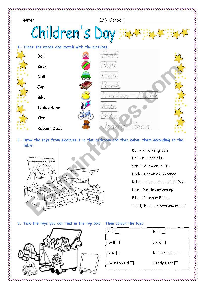 children s worksheet