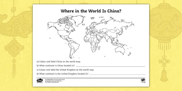 Dragons in the City: Where in the World Is China? Worksheet ...