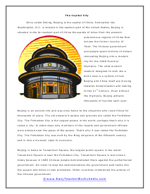 China Country Worksheets