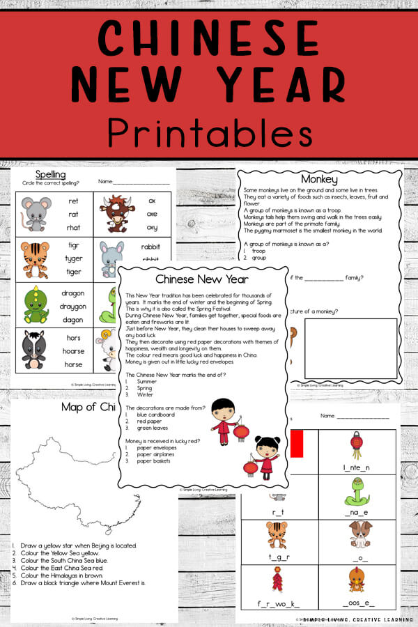 Chinese New Year Printables - Simple Living. Creative Learning