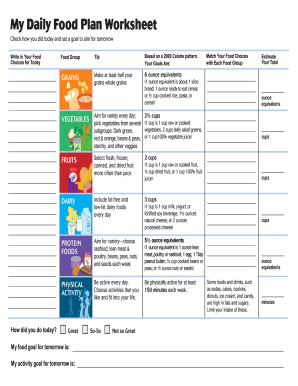 choose my plate worksheet