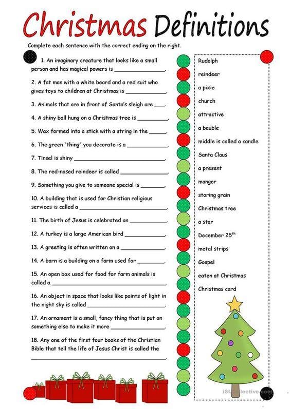 christian christmas worksheet