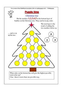 christmas 5th grade math worksheet