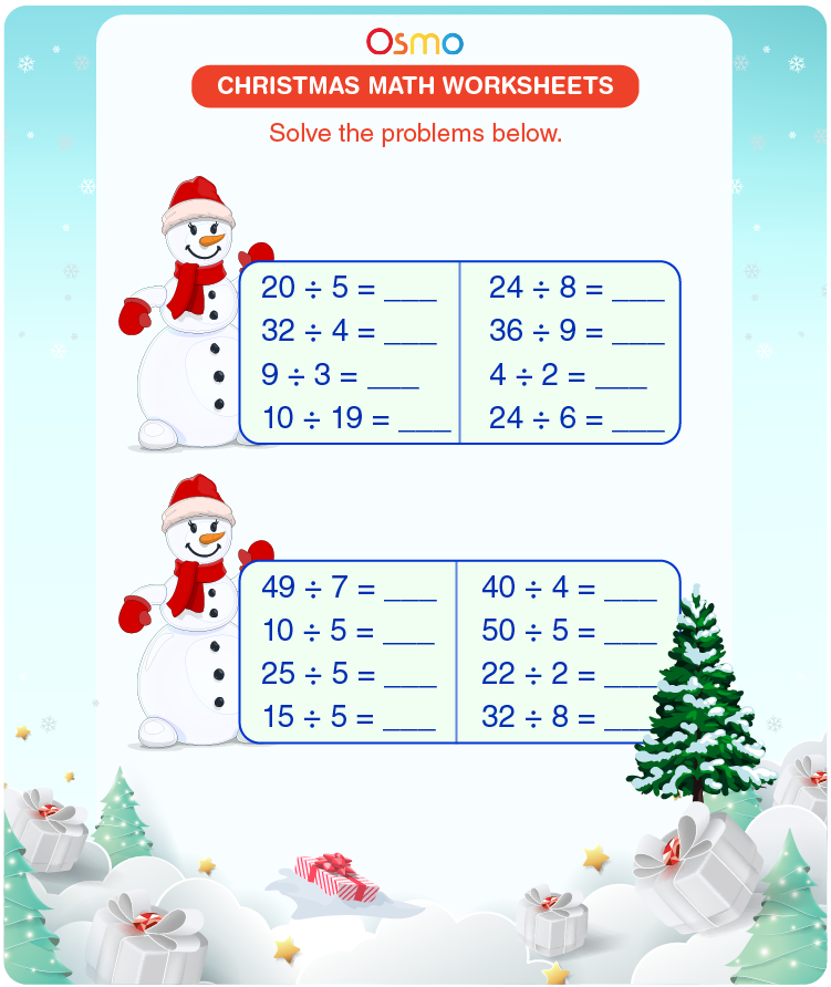 Christmas Math Worksheets | Download Free Printables For Kids