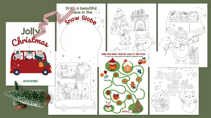 45+ Free Christmas Printables &  Activity Sheets for Kids