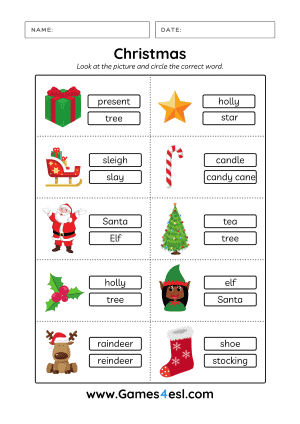 Free Printable Christmas Worksheets | worksheets library