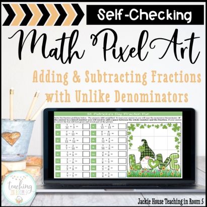 christmas adding fractions with unlike denominators