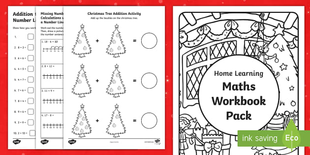 Year 1 - Christmas Maths Workbook | Addition and Subtraction
