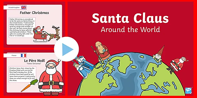 Santa Claus Around the World PowerPoint (Lehrer gemacht)