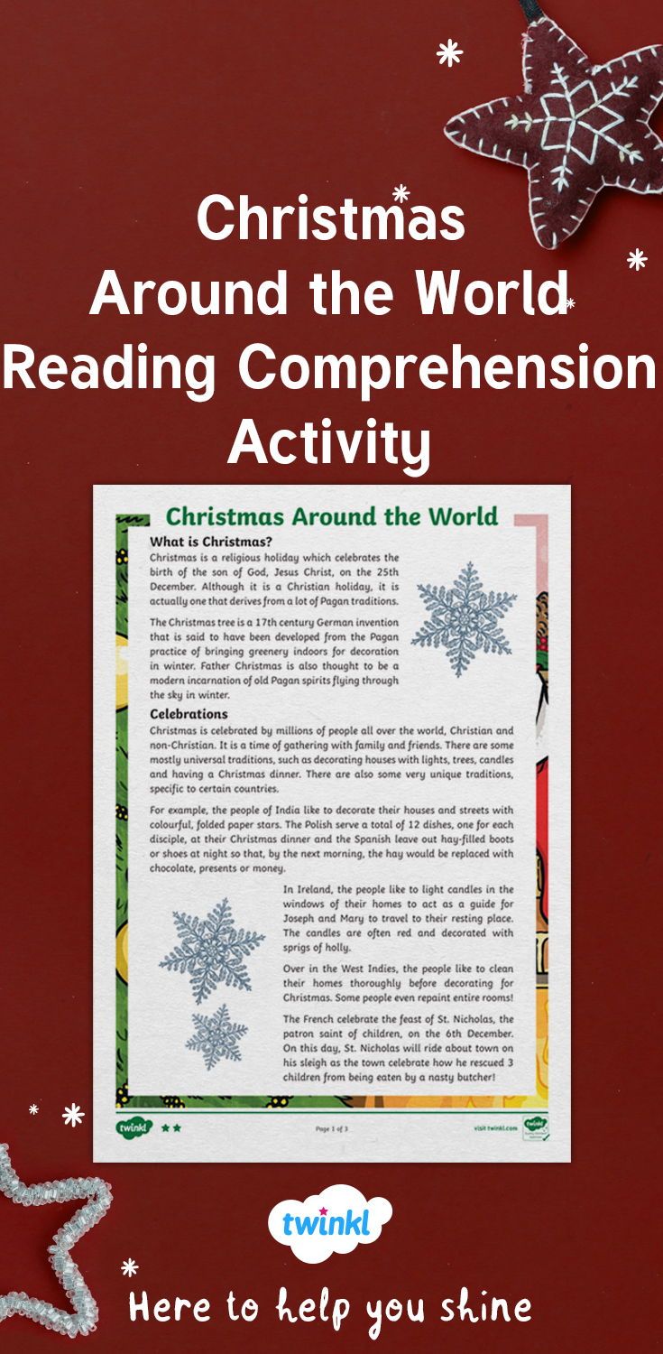 Christmas Traditions Around the World Activity Twinkl USA