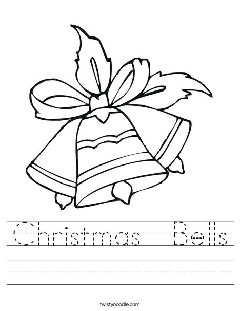 christmas bells worksheet