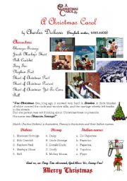 christmas carol literature worksheet