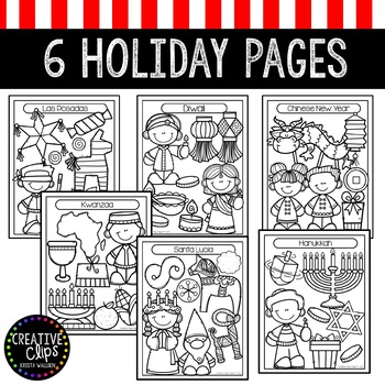 Christmas Around the World Coloring Pages: Christmas Coloring Pages
