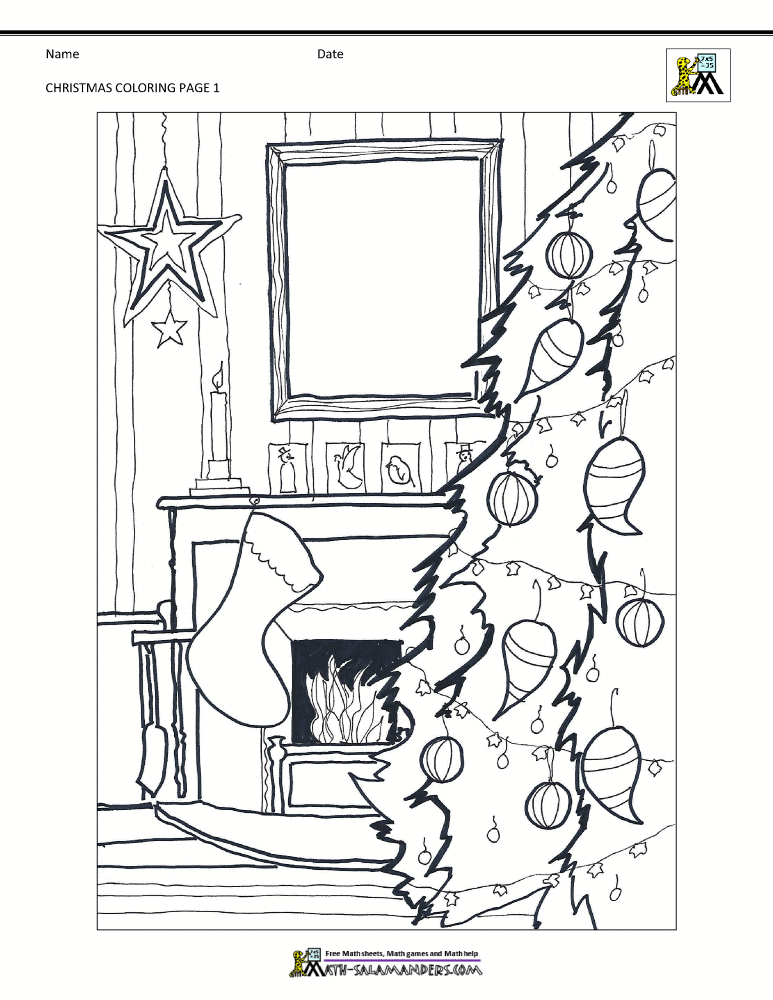 Free Christmas Worksheets for kids