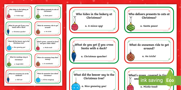 christmas cracker jokes printable pdf