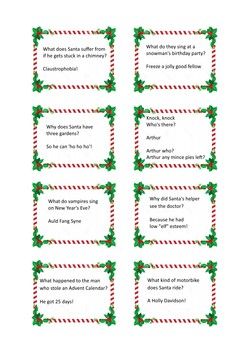 christmas cracker jokes printable pdf