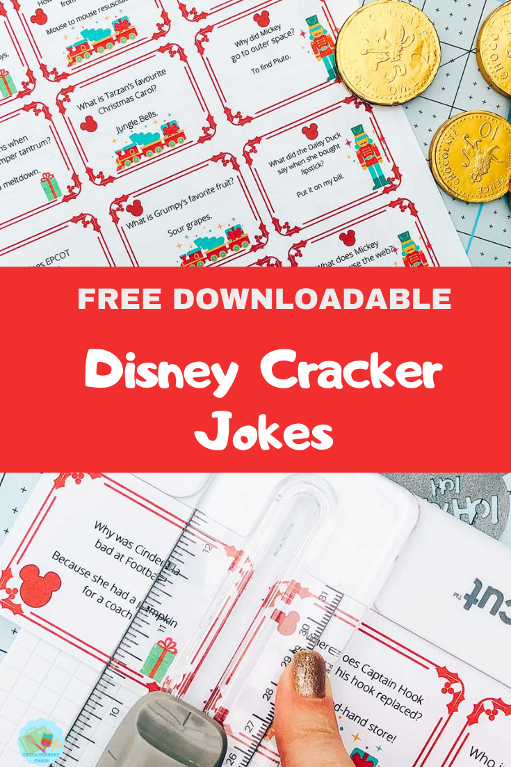 Disney Printable Christmas Cracker Jokes(Free PDF) Extraordinary Chaos