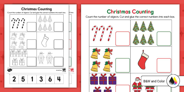 Christmas Cut and Paste Activity for Kids | Twinkl USA