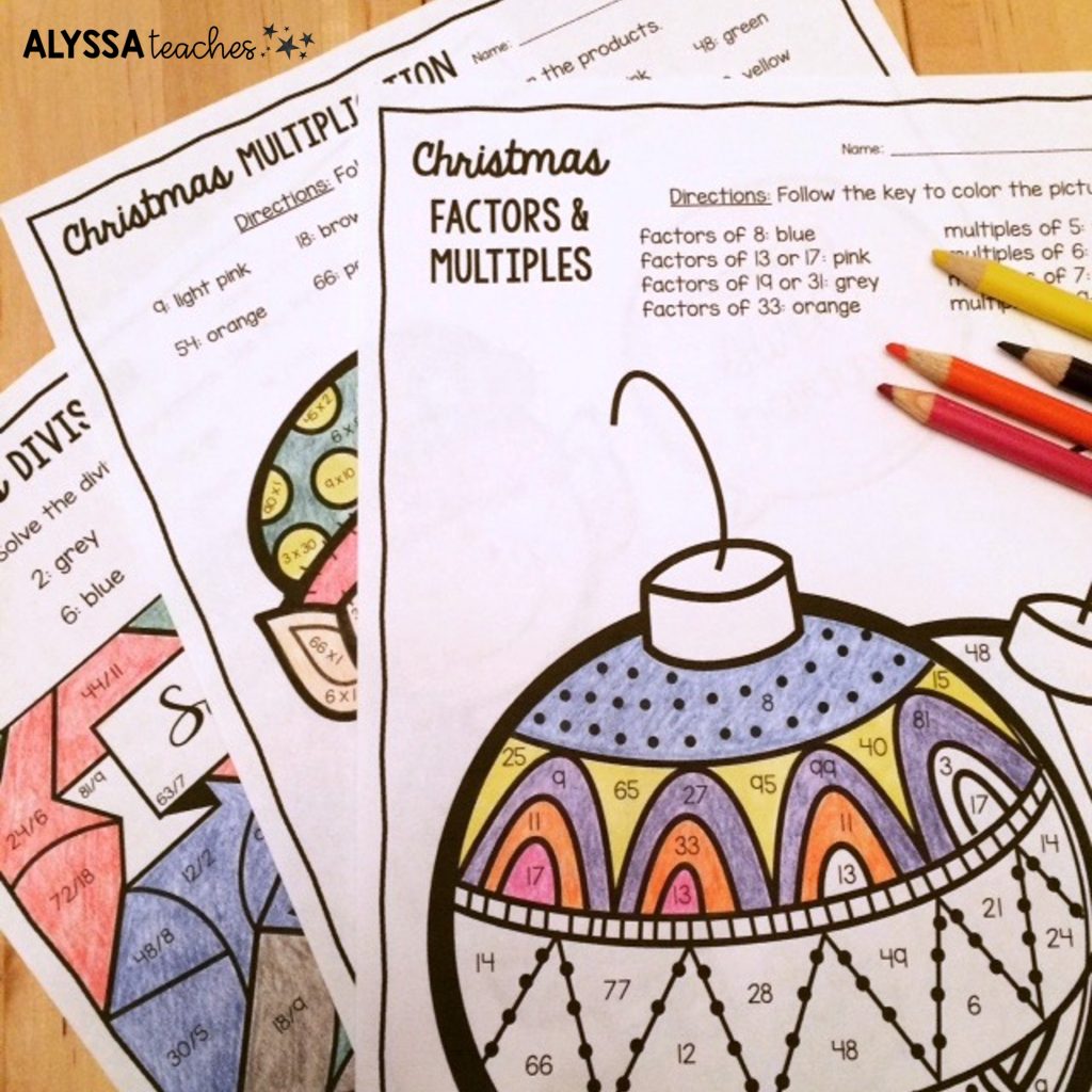 Christmas Math Activities for Upper Elementary Grades Alyssa Teaches