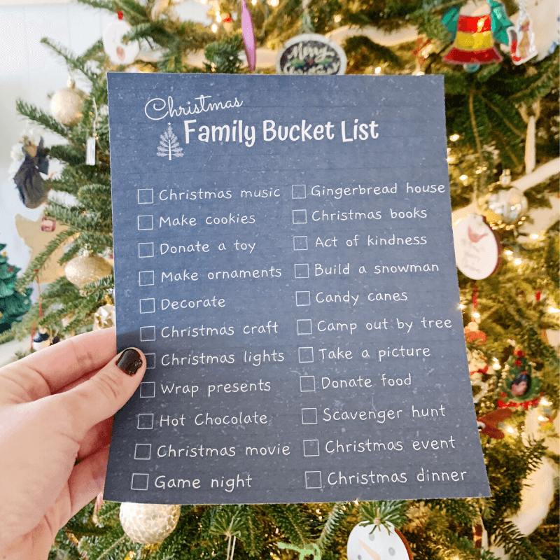 christmas food shopping list template printable