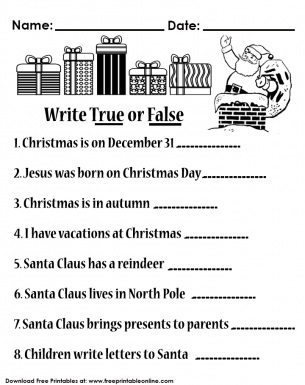 christmas for children worksheet