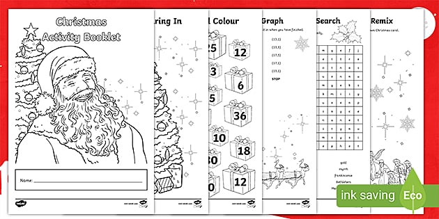 Senior School Christmas Activities Booklet (teacher made)
