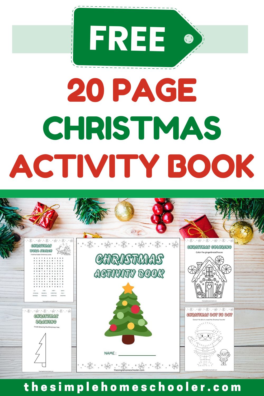 Festive Free Christmas Activity Booklet Printable The Simple