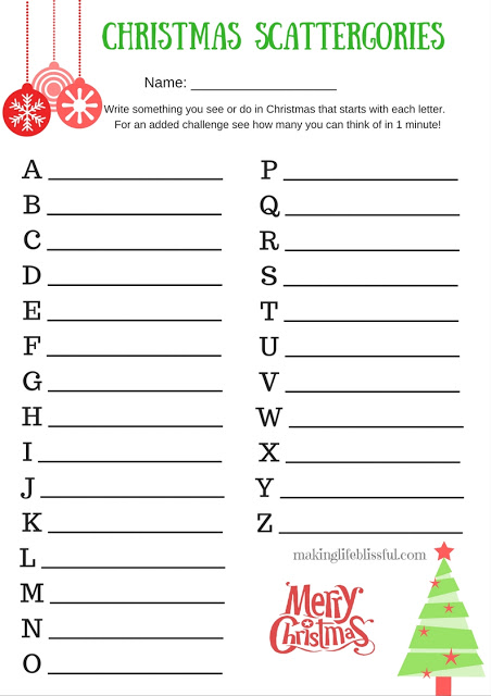 Free Printable Christmas Games for Kids-2 | Making Life Blissful