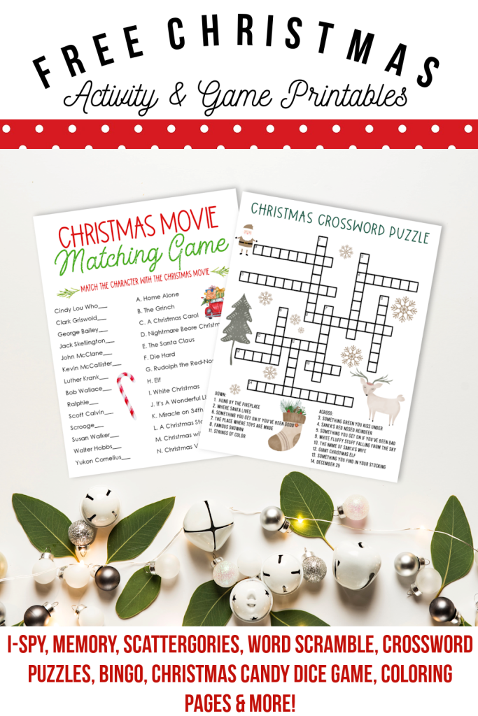 christmas games to print free